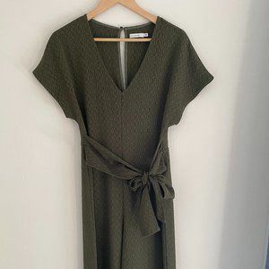 Lush Anthropologie Olive Green Jumpsuit